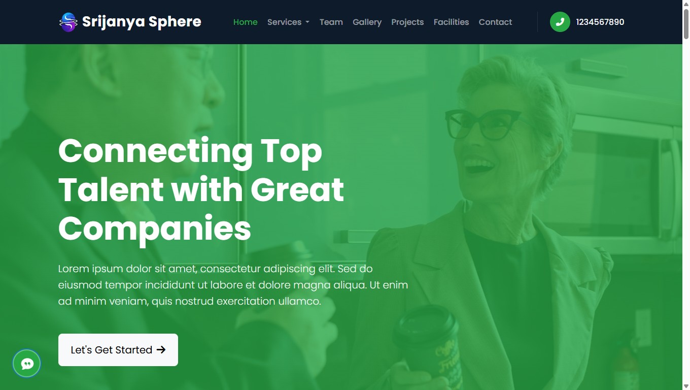 A complete website template with a captivating banner, about us, and a team section, along with all other essential features. preview