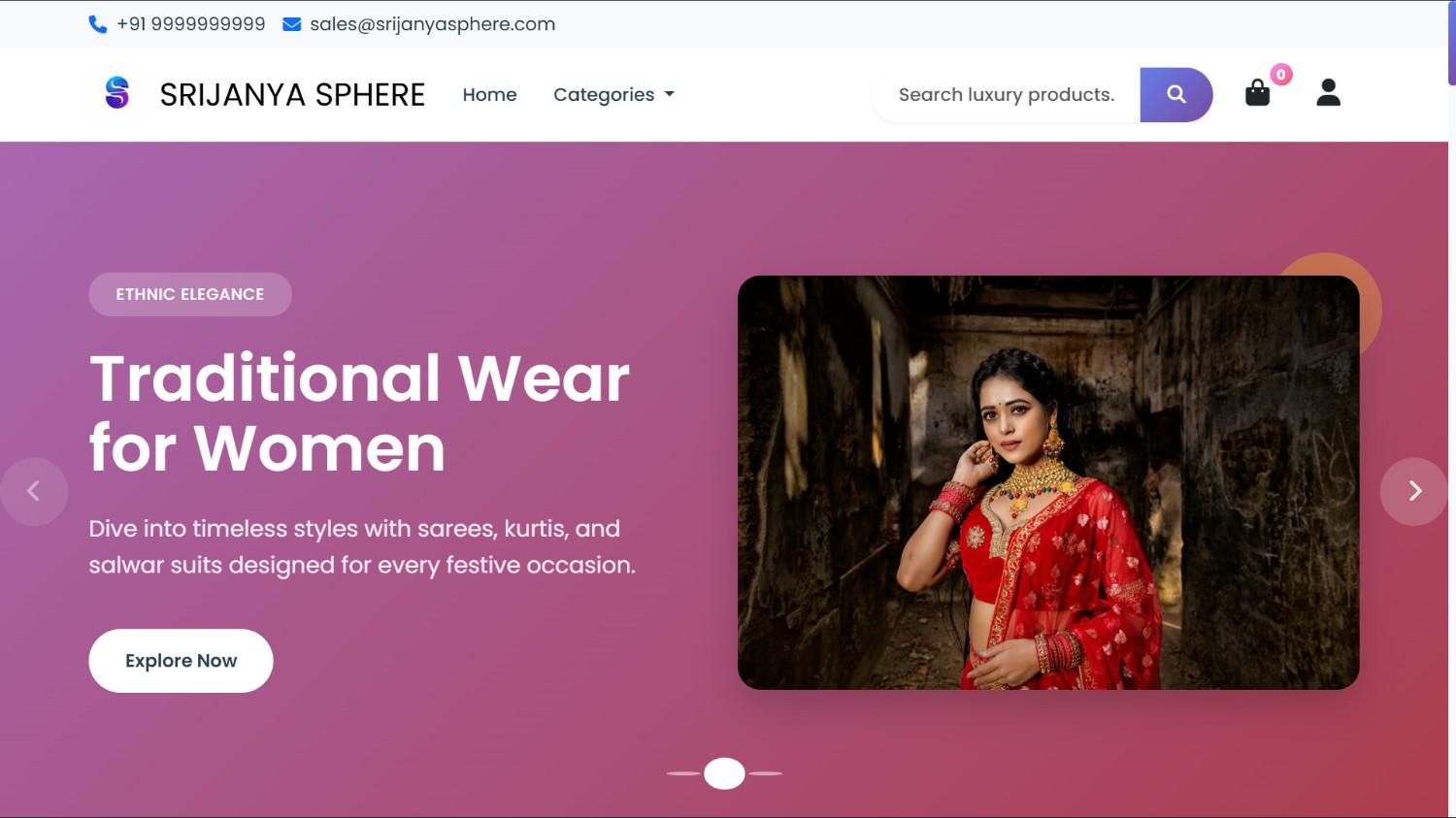 A lightweight ecommerce template designed for startups and small businesses. Includes OTP login, secure checkout, and responsive design to help you start selling fast. preview