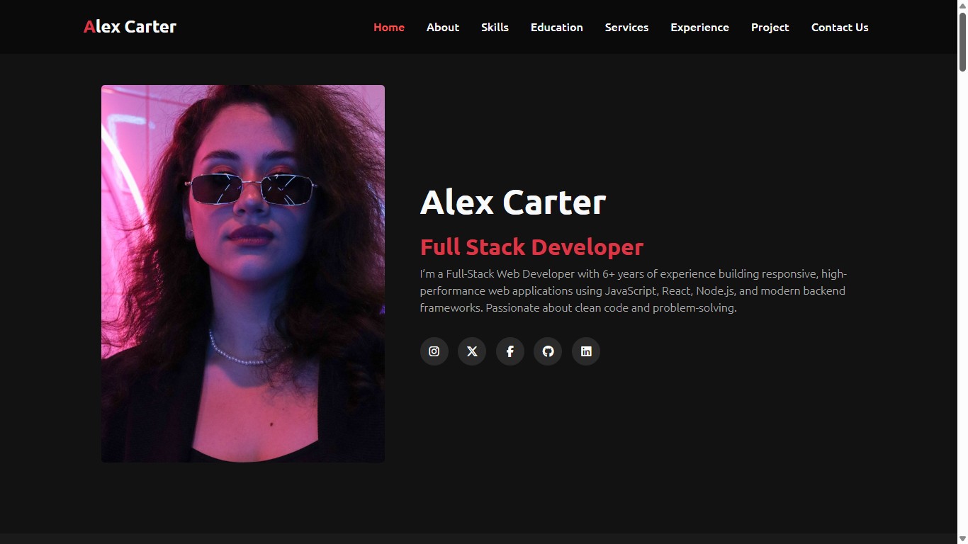Your portfolio's banner is designed for immediate impact, featuring a compelling value proposition and visuals that powerfully convey your professional identity and what makes your brand unique to visitors. preview