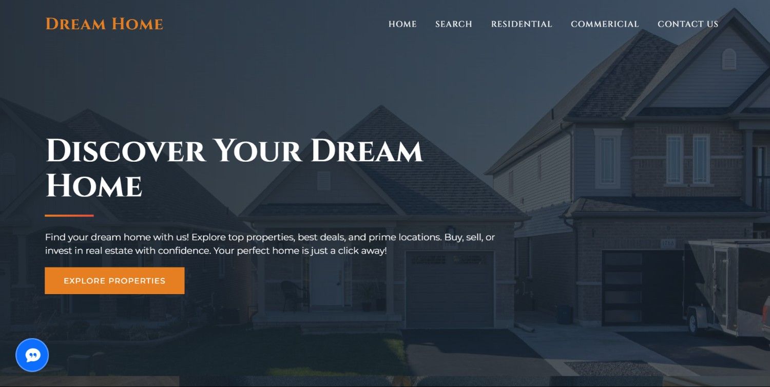 SEO-optimized real estate template with integrated Google Maps and agent profiles. preview